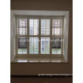 Home Decoration Elegant Style Wooden plantation shutter/window shutters with slat style